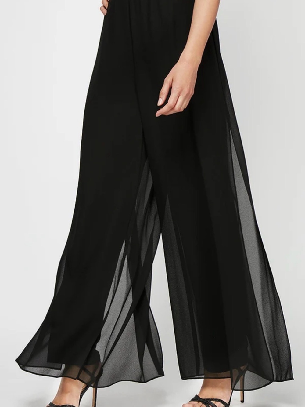 Alex Evenings Black Petite Evening Pants